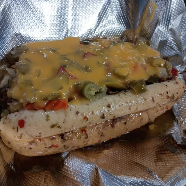 Loaded Italian Beef Sandwich.